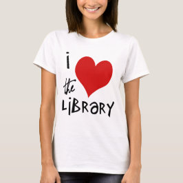 T-shirt Ame a biblioteca