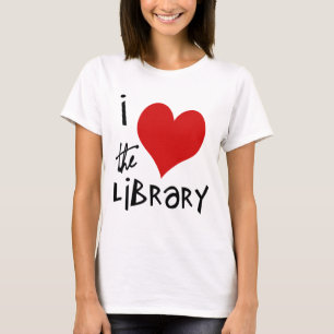 T-shirt Ame a biblioteca