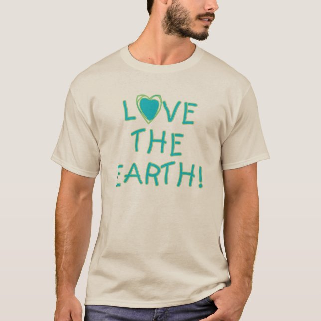 T-shirt Ame a terra ambiental (Frente)