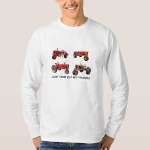 T-shirt Ame aqueles tratores vermelhos velhos