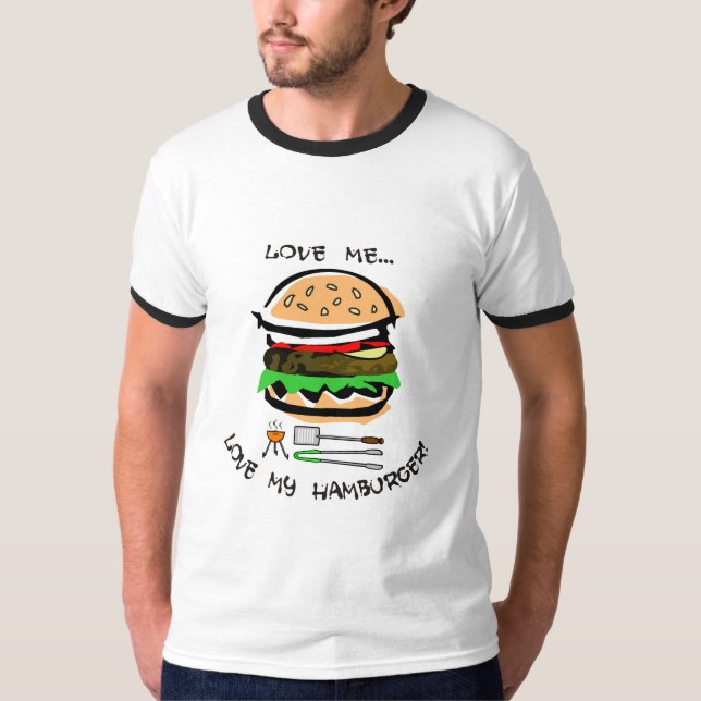 T-shirt Ame-me… amor meu Hamburger! (Frente)