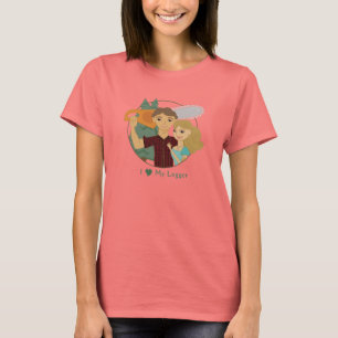 T-shirt Ame meu T da campainha do registador