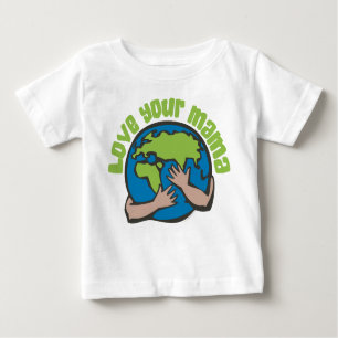T-shirt Ame Sua Mãe Mudança Climática Economize O Plane