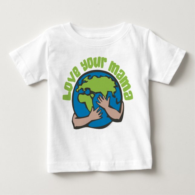 T-shirt Ame Sua Mãe Mudança Climática Economize O Planeta  (Frente)