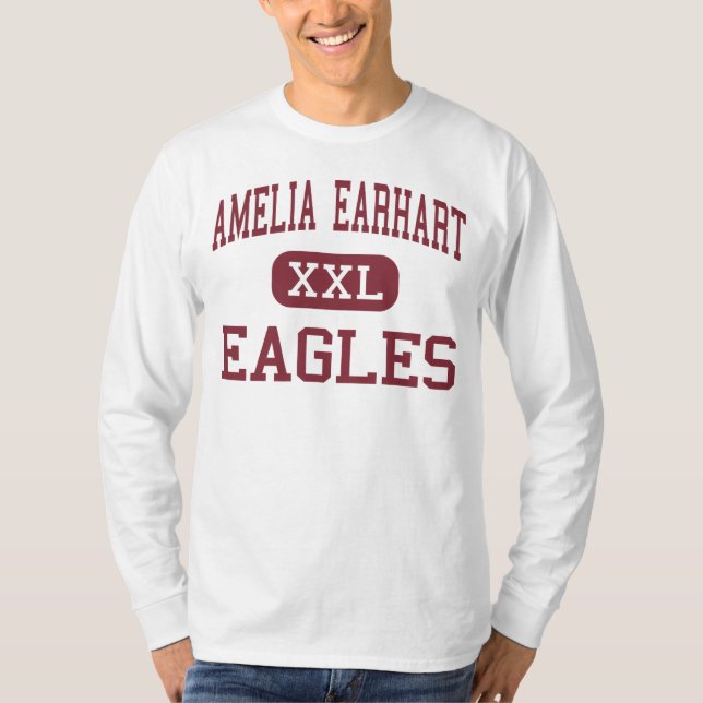 T-shirt Amelia Earhart - Eagles - meio - beira-rio (Frente)