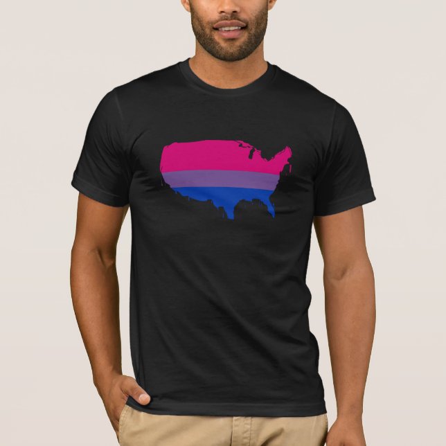 T-shirt América bissexual (Frente)