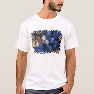T-shirt América do Norte, EUA, NH, Folhas em uma lagoa pró