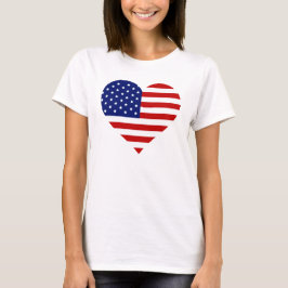T-shirt América Patriótica sempre no meu coração