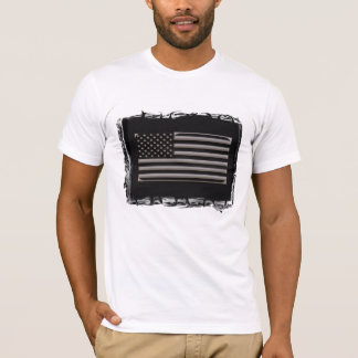 T-shirt América - preto e cromo
