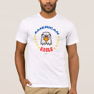 T-Shirt "American Eagle" - Design de negrito com F