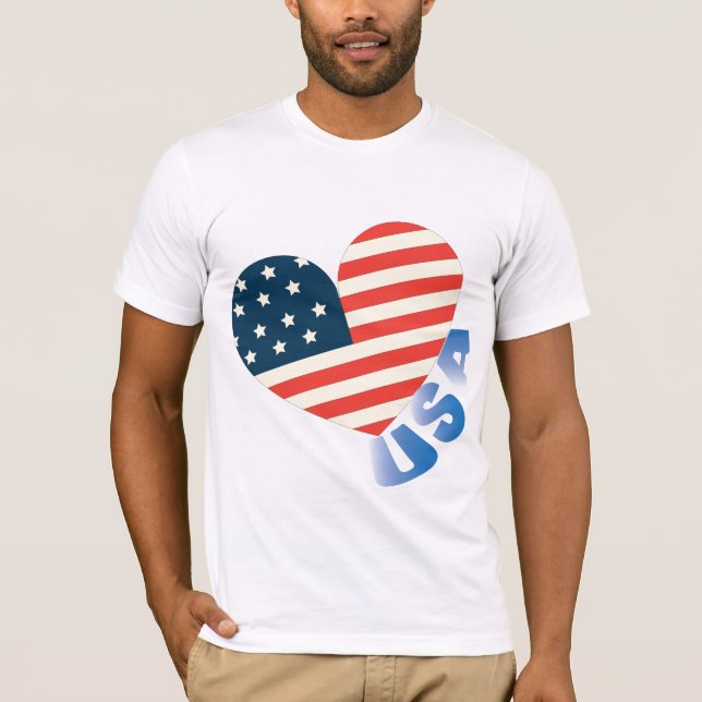 T-shirt American Flag Colors, USA Pride (Frente)