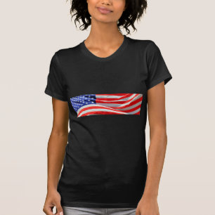 T-shirt American Flag, você pode adicionar texto e carrega