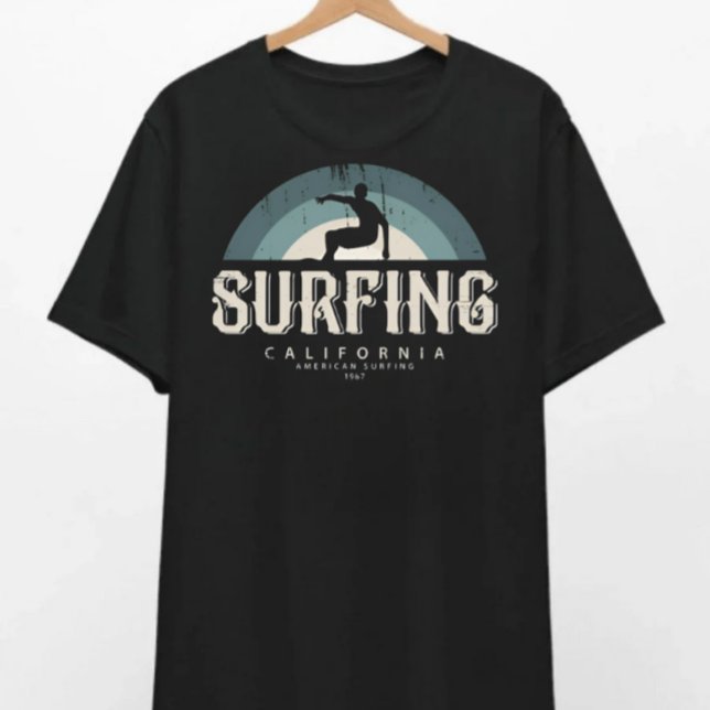 T-shirt American Surfing California (Criador carregado)