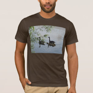 T-shirt americano adulto do roupa dos gansos