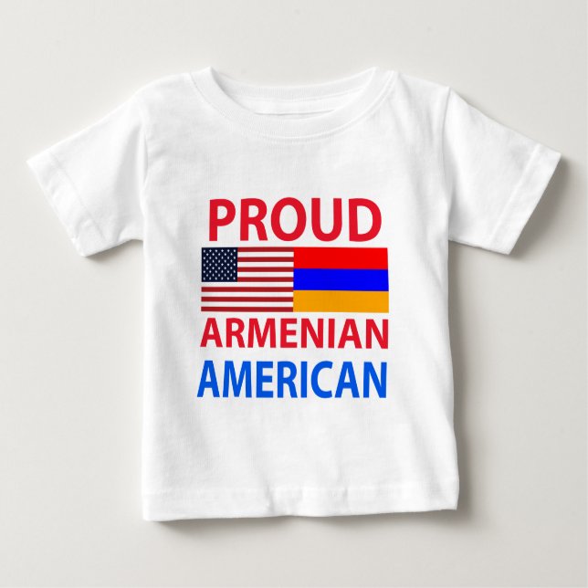 T-shirt Americano arménio orgulhoso (Frente)