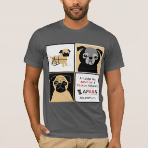 T-shirt americano básico do roupa dos Pugs do