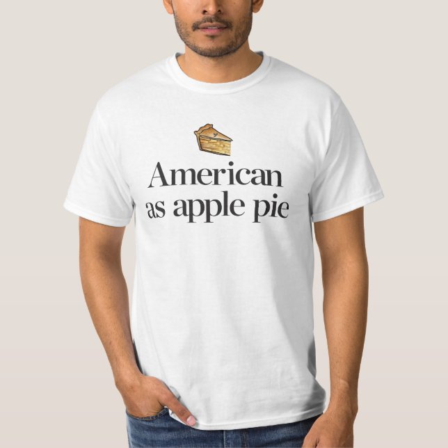 T-shirt Americano como a torta de Apple (Frente)