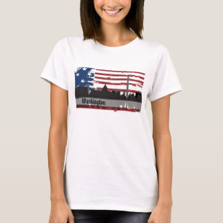 T-shirt americano da arquitectura da cidade das