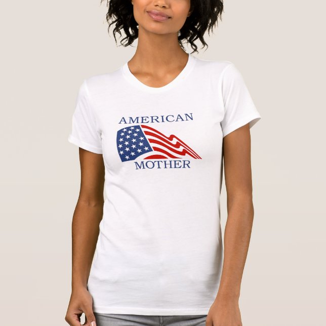 T-shirt americano da mãe (Frente)