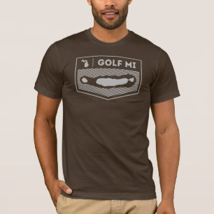 T-shirt americano de Michigan do roupa do MI do