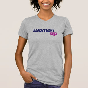 T-shirt americano de WomanUp do roupa em cinzas da
