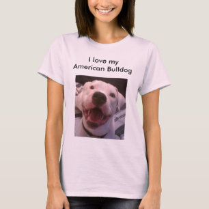 T-shirt americano do buldogue