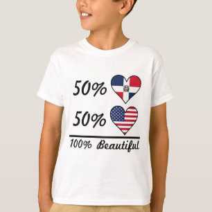 T-shirt Americano do Dominican 50% de 50% 100% bonito
