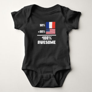 T-shirt Americano do francês 50% de 50% 100%