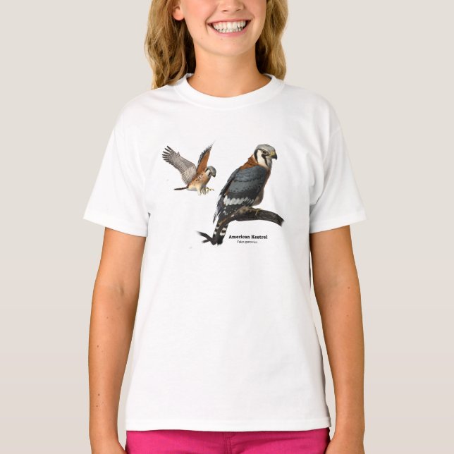 T-shirt americano do Kestrel (Frente)