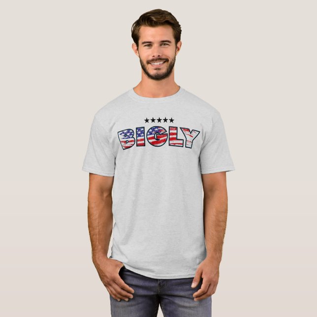 T-SHIRT AMERICANO DO ORGULHO BIGLY (Frente Completa)