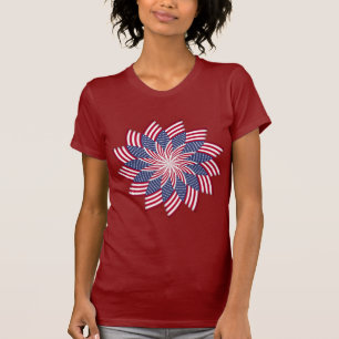 T-shirt americano do Pinwheel (escuro)