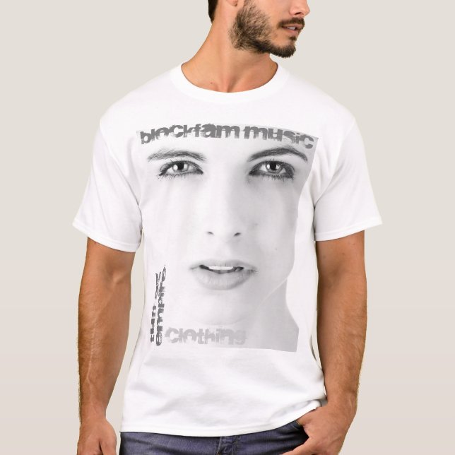 T-shirt americano do roupa, branco (Frente)