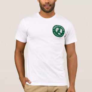 T-shirt americano do roupa dos homens