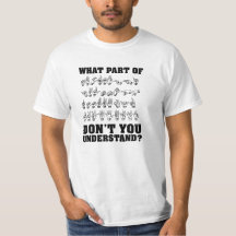 T-shirt americano engraçado do linguagem gestual