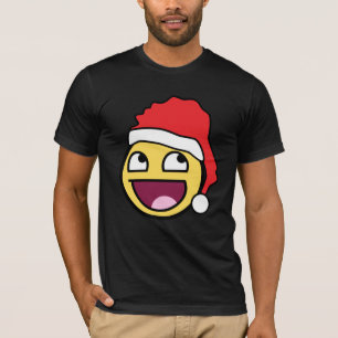 T-shirt americano escuro do roupa do papai noel