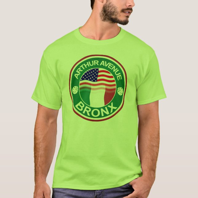 T-shirt Americano italiano da avenida Bronx de Arthur (Frente)