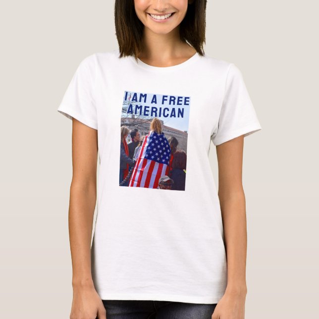 T-Shirt americano livre (leve) (Frente)