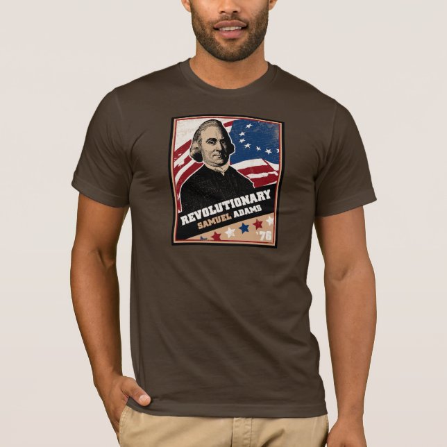 T-shirt americano revolucionário de Samuel Adams (Frente)