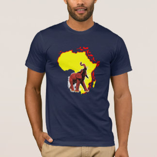 t-shirt americano selvagem do roupa de África