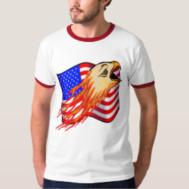 T-shirt americanos da águia americana