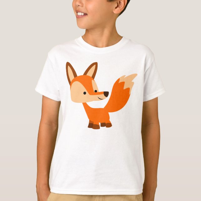 T-shirt amigável bonito das crianças do Fox dos (Frente)