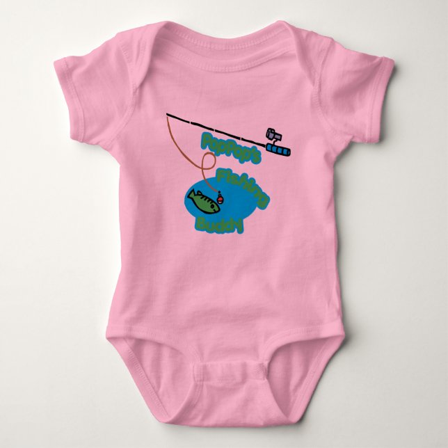 T-shirt Amigo da pesca de PopPop (Frente)