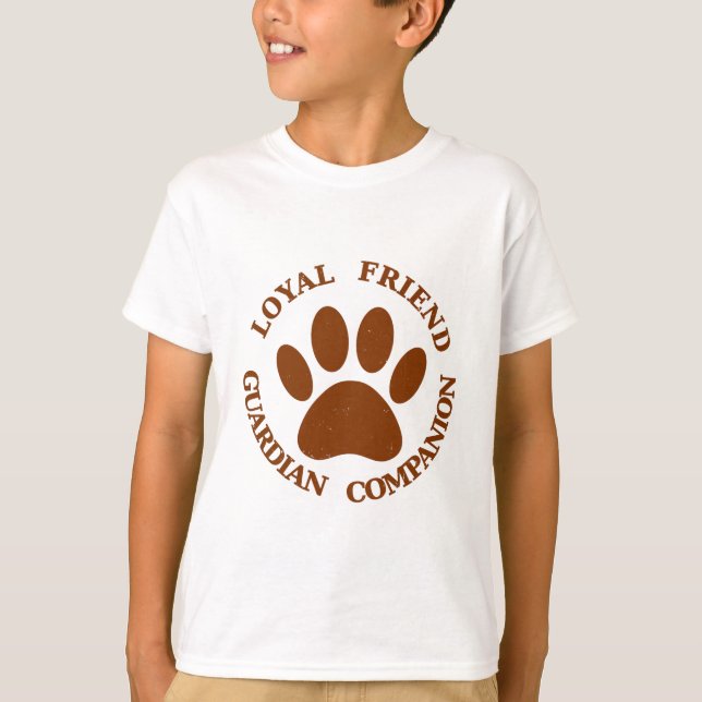 T-shirt Amigo Leal Pata de Cachorro (Frente)