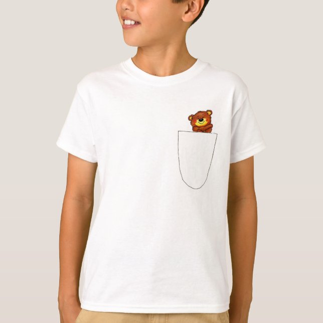 T-shirt amigo no bolso (Frente)
