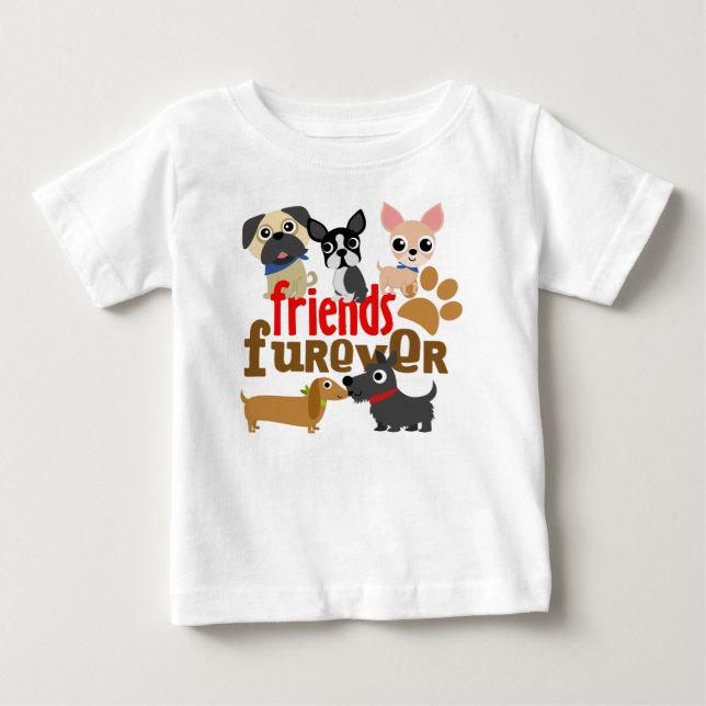 T-shirt Amigos Cães Futuros Cachorros (Frente)