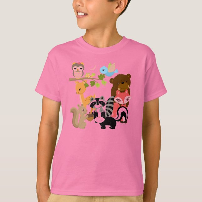 T-shirt Amigos da floresta (Frente)