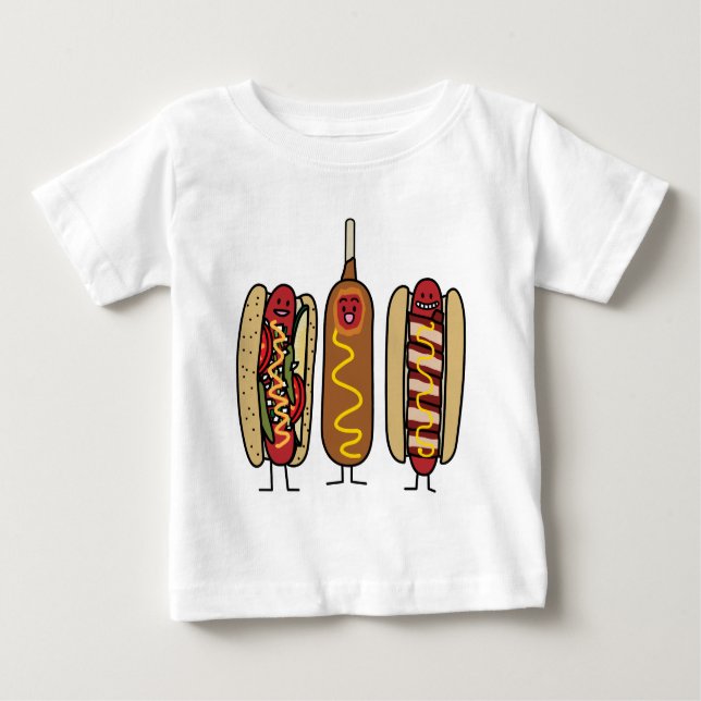 T-shirt Amigos do cachorro quente (Frente)