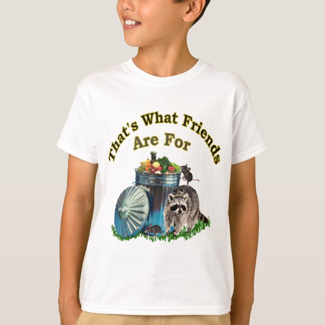 T-shirt Amigos do Racoon (Frente)