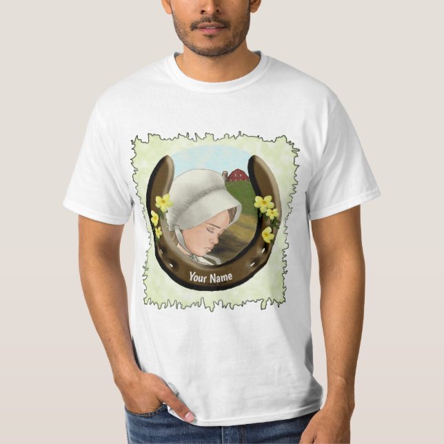 t-shirt Amish Girl Horsfere (Frente)