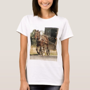 T-shirt Amish Horse e Buggy